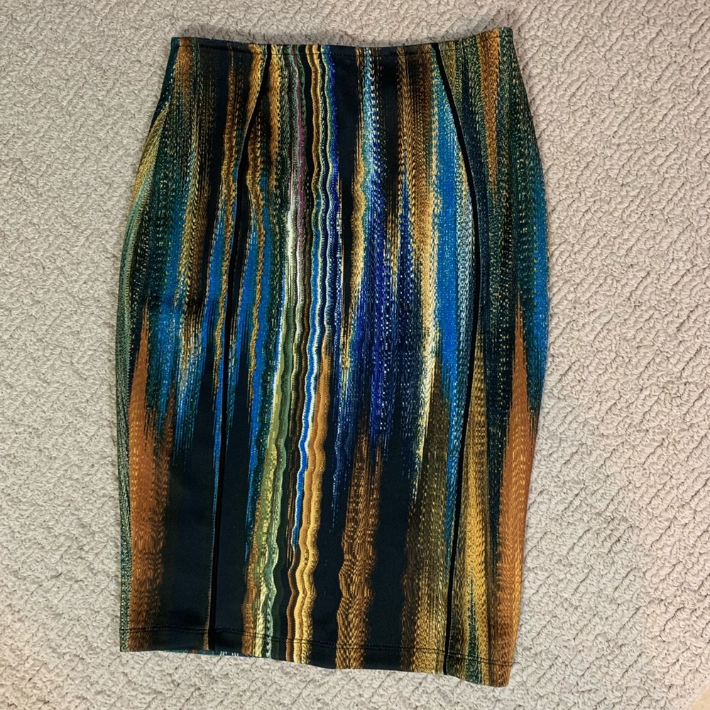 H&M Pencil Skirt, Multi-Color, Beyoncé Collab, S